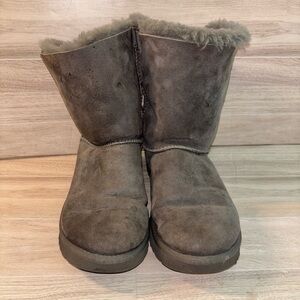 UGG Grey Bailey Bow II Boots